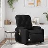 vidaXL Electric Massage Recliner Chair Black Faux Leather