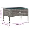 vidaXL 5 Piece Garden Lounge Set With Cushions Poly Rattan Grey