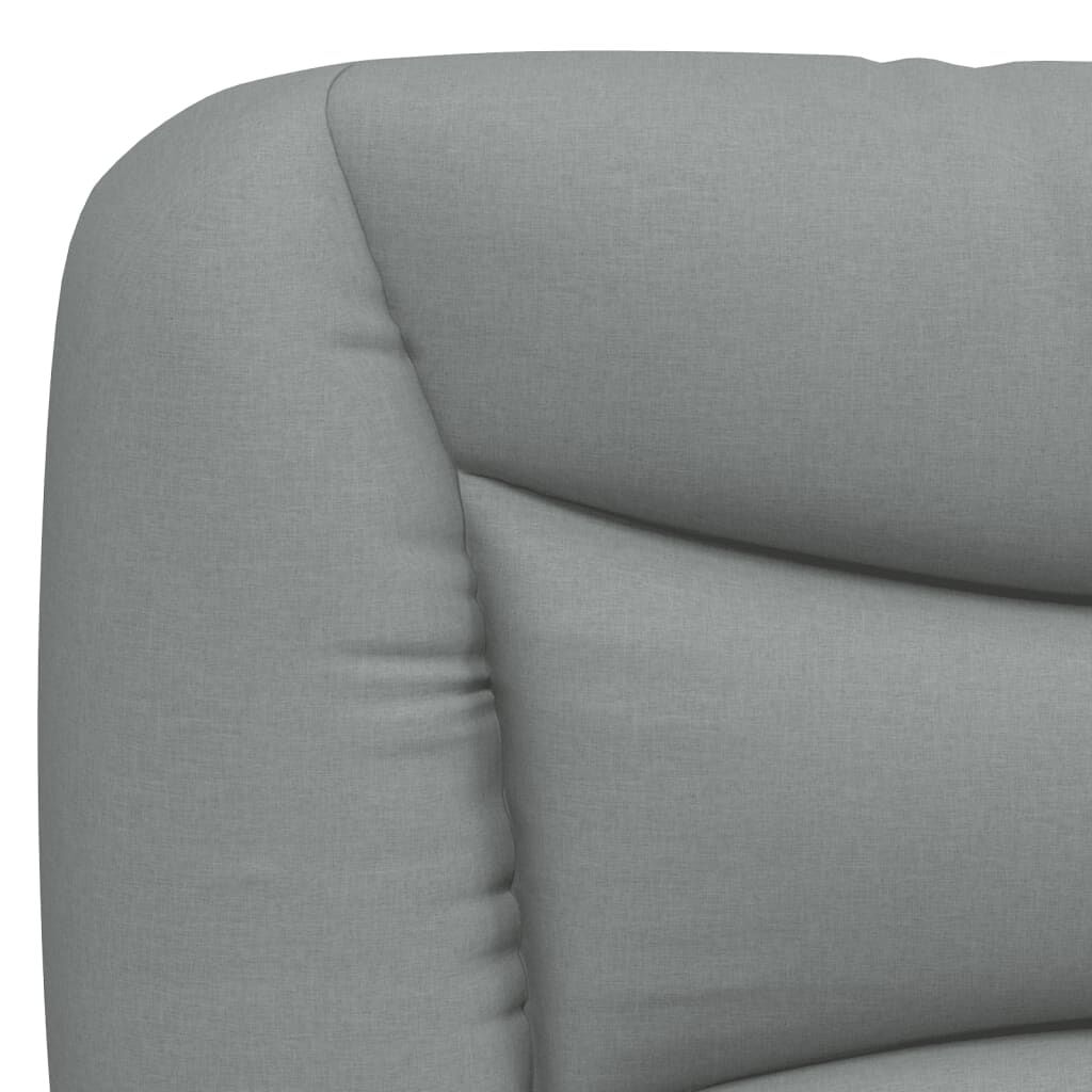 vidaXL Headboard Cushion "Hvar" Light Grey 100 cm Fabric