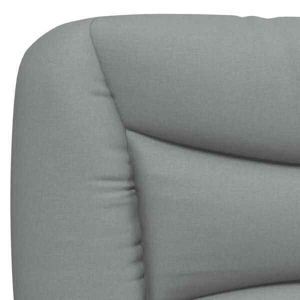 vidaXL Headboard Cushion "Hvar" Light Grey 100 cm Fabric