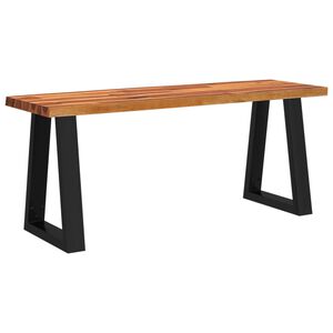 vidaXL Bench with Live Edge 110 cm Solid Wood Acacia