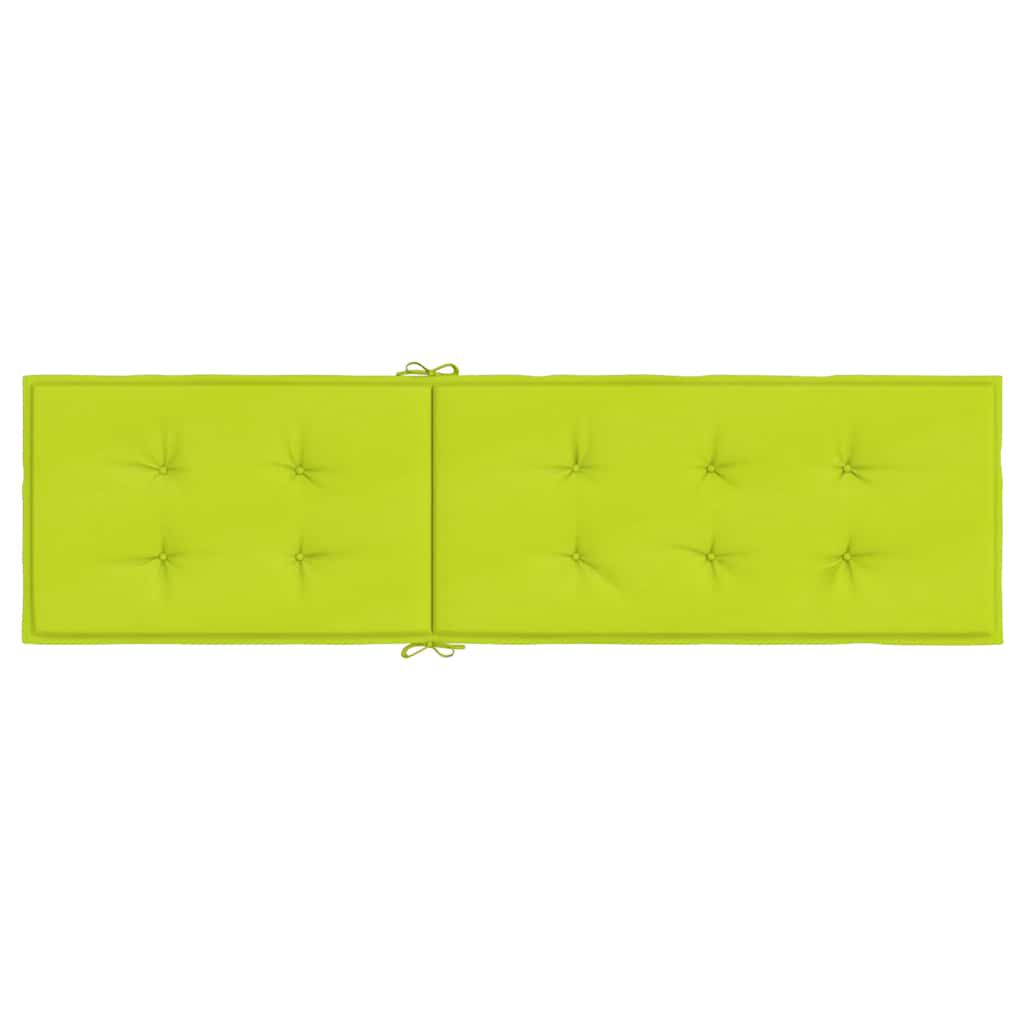 vidaXL Deck Chair Cushion Bright Green (75+105)x50x4 cm