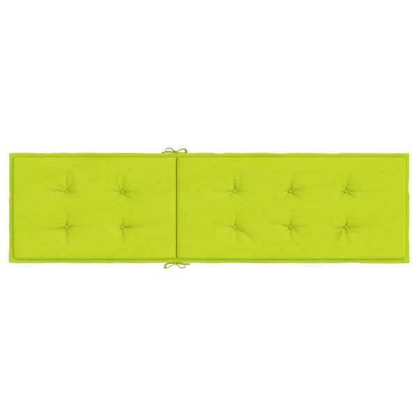 vidaXL Deck Chair Cushion Bright Green (75+105)x50x4 cm