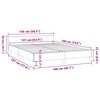 vidaXL Bed Frame without Mattress Light Grey Full Fabric