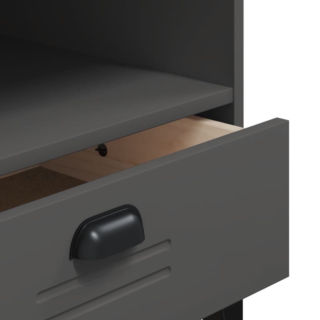 vidaXL TV Cabinet VIKEN Anthracite Grey Engineered Wood