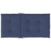 vidaXL Lowback Chair Cushions 4 pcs Navy Blue Fabric