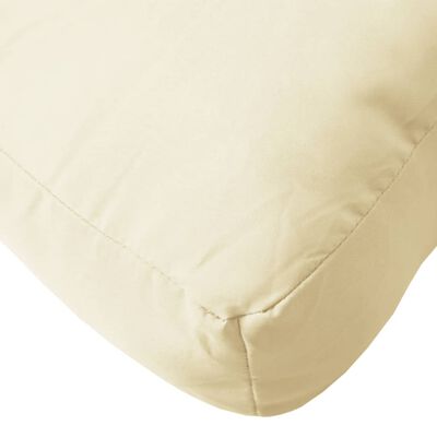 vidaXL Pallet Cushions 2 pcs Cream Fabric