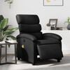 vidaXL Electric Massage Recliner Chair Black Faux Leather