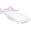 vidaXL Sun Lounger Cushion Beige 180x60x4 cm Oxford Fabric