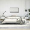 vidaXL Bed Frame without Mattress Light Grey 193x203 cm Fabric
