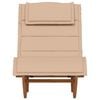 vidaXL Sun Lounger 2 pcs Brown 60 x 154 x 74cm Solid Acacia wood