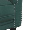 vidaXL Sofa 2-Seater Dark Green Velvet