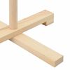 vidaXL Wooden Christmas Tree with Stand Natural 125 cm Solid pine wood