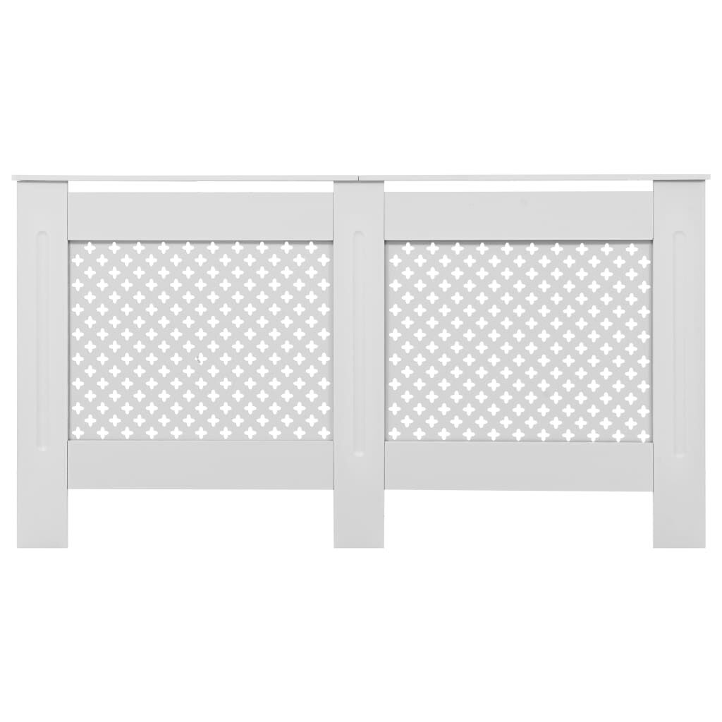 vidaXL Radiator Cover White 152x19x81.5 cm MDF