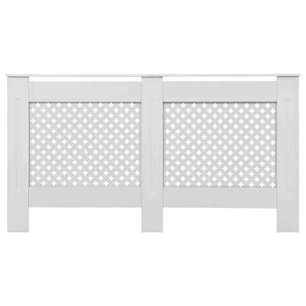 vidaXL Radiator Cover White 152x19x81.5 cm MDF