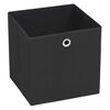 vidaXL Storage Boxes 10 pcs Non-woven Fabric 28x28x28 cm Black