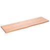 vidaXL Bathroom Countertop Light Brown 100x30x2 cm Treated Solid Wood