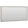 vidaXL Bathroom Mirror Concrete Grey 80x1.5x37 cm Engineered Wood