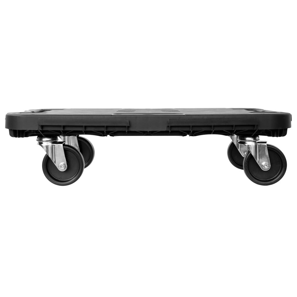 vidaXL Transport Trolley Black Polypropylene 300 kg