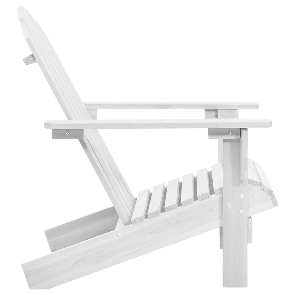 vidaXL Garden Chair Wood White