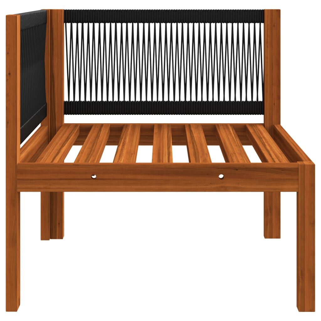 vidaXL 3-Seater Garden Sofa with Cushion Solid Acacia Wood
