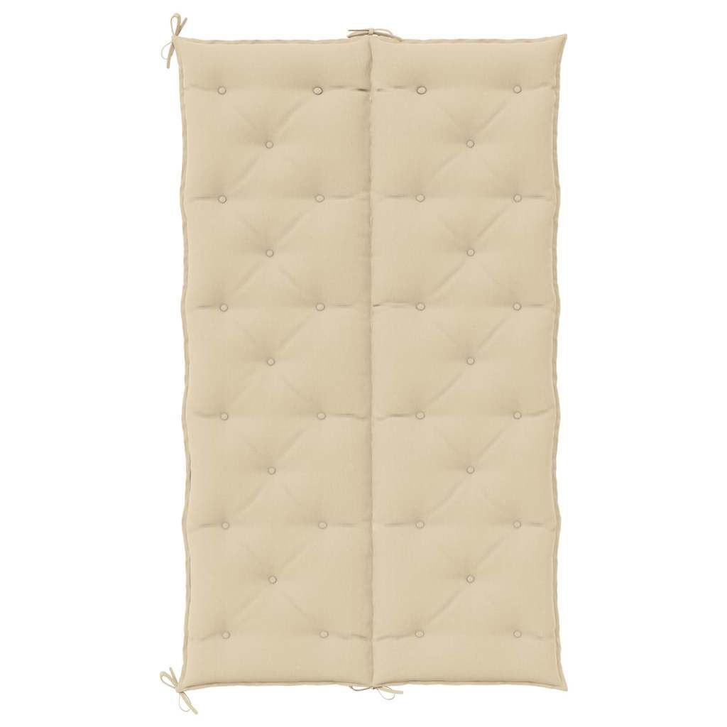 vidaXL Garden Bench Cushion Beige 180x(50+50)x7cm Oxford Fabric