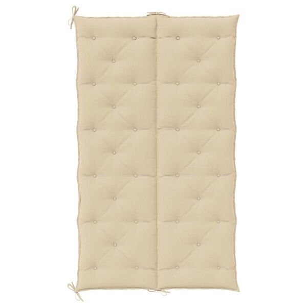 vidaXL Garden Bench Cushion Beige 180x(50+50)x7cm Oxford Fabric