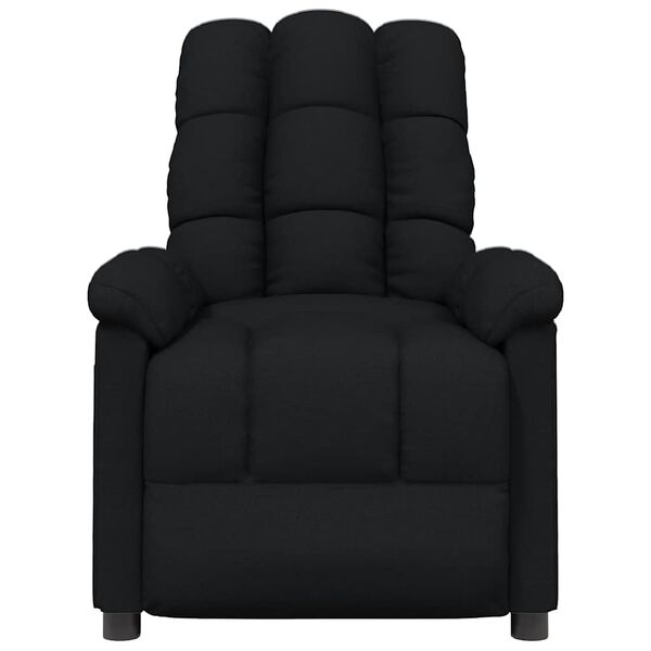vidaXL Recliner Chair Black Fabric