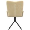 vidaXL Swivel Dining Chairs 2 pcs Cream Velvet