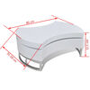 vidaXL Coffee Table Shape-adjustable High Gloss White