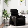 vidaXL Massage Recliner Chair Black Faux Leather
