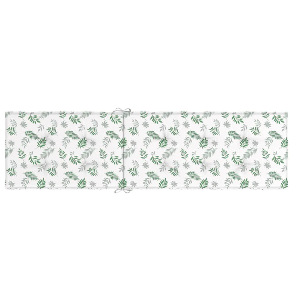 vidaXL Deck Chair Cushion Leaf Pattern Oxford Fabric