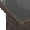 vidaXL 10 Piece Garden Sofa Set with Cushions Brown Poly Rattan