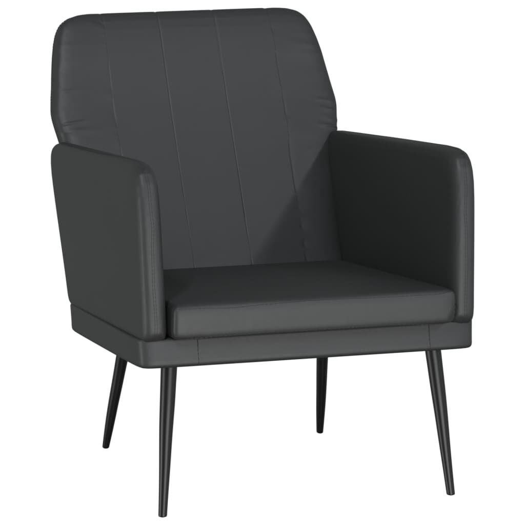 vidaXL Armchair Black 61x78x80 cm Faux Leather