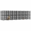 vidaXL Outdoor Dog Kennel Steel 12.9 m&sup2;