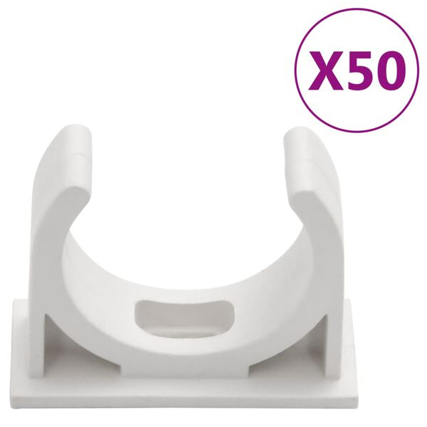 vidaXL Cable Trunkings with Clips &Oslash;30 mm 30 m PVC