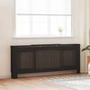 vidaXL RadiatorCover Manual 2 pcs Black 205x20.5x81.5cm Engineeredwood
