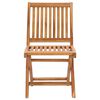 vidaXL Folding Garden Chairs with Cushions 4 pcs Solid Teak Wood