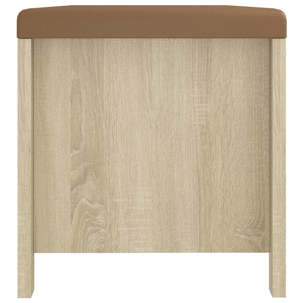 vidaXL Storage Box with Cushion Sonoma Oak 105x40x45 cm