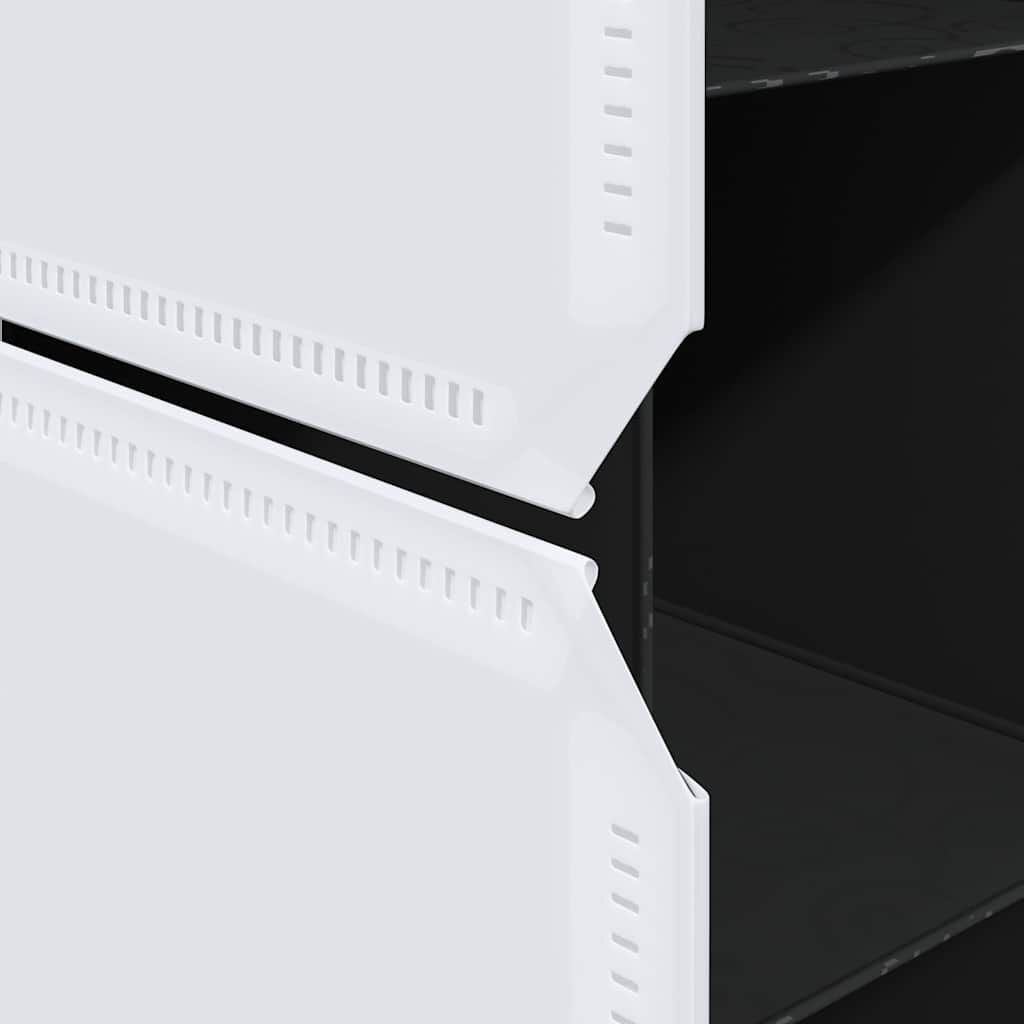 vidaXL Modular Cabinet 9 Compartments 109x36.5x143 cm Black and White