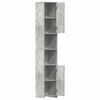 vidaXL Bathroom Cabinet Concrete Grey 30x30x183.5 cm Engineered Wood