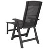vidaXL Sun Lounger Anthracite Plastic