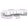 vidaXL 9 Piece Garden Lounge Set with Cushions Anthracite Poly Rattan