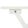vidaXL Bistro Table White 46x46x47 cm Solid Acacia Wood