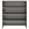 vidaXL Top for Highboard HAMAR Light Grey 90x30x100cm Solid Wood Pine