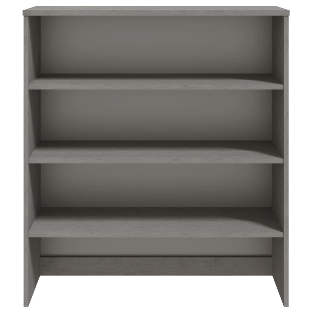 vidaXL Top for Highboard HAMAR Light Grey 90x30x100cm Solid Wood Pine
