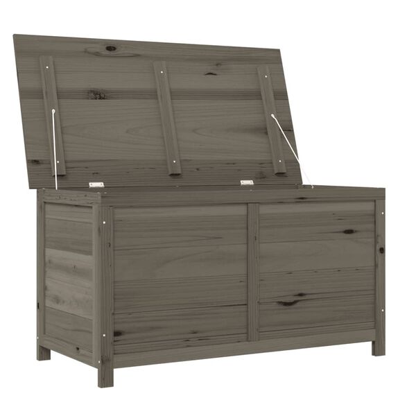 vidaXL Outdoor Cushion Box Anthracite 100x50x56 cm Solid Wood Fir