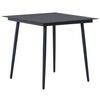 vidaXL 5 Piece Garden Dining Set PVC Rattan Black