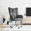 vidaXL Relaxing Chair Dark Grey Velvet