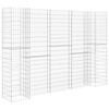 vidaXL H-Shaped Gabion Planter Steel Wire 260x40x200 cm